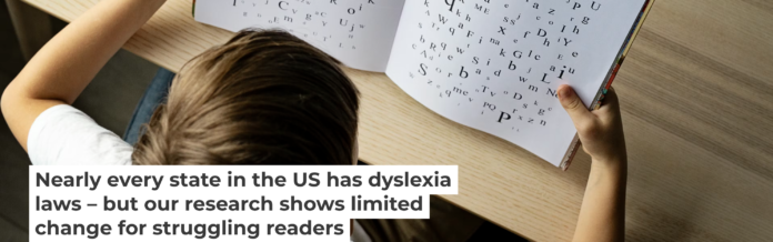 Between 5% and 15% of children have symptoms of dyslexia, but schools are often slow at identifying and responding to it with targeted education. mrs/Stock Photos/Getty Images